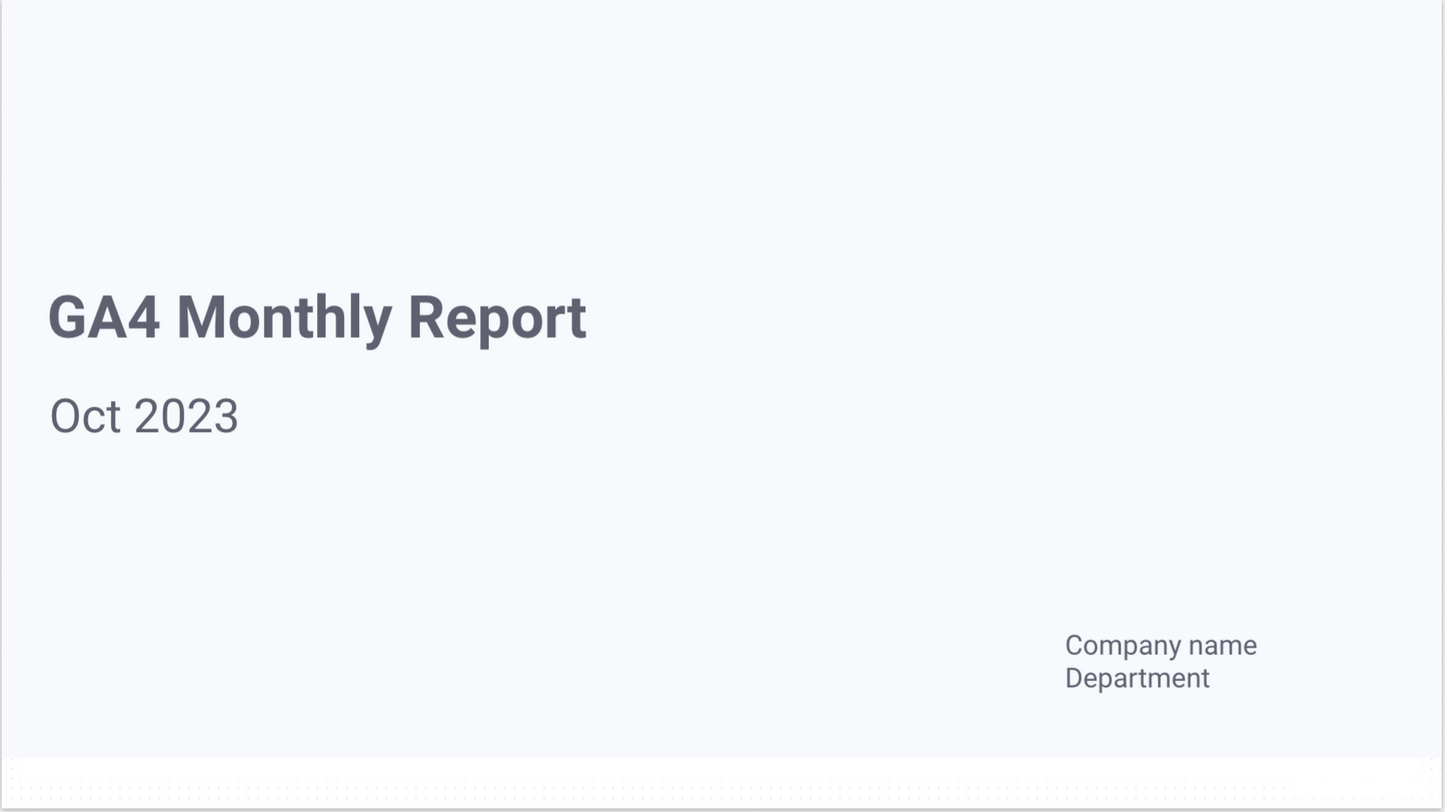 GA4 Monthly Report Template[4007]