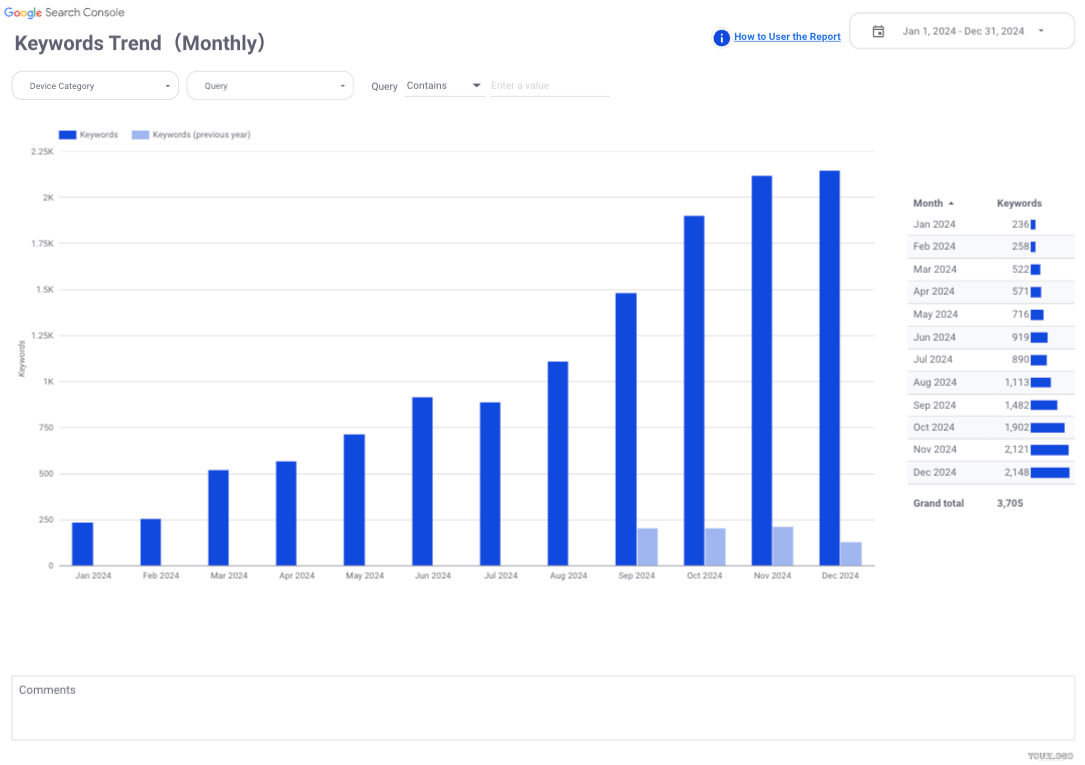 SEO monthly report template[4011]